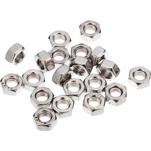 100pcs M6 Nuts A2 Stainless Steel Hex Nuts To Fit Our Bolts and Screws