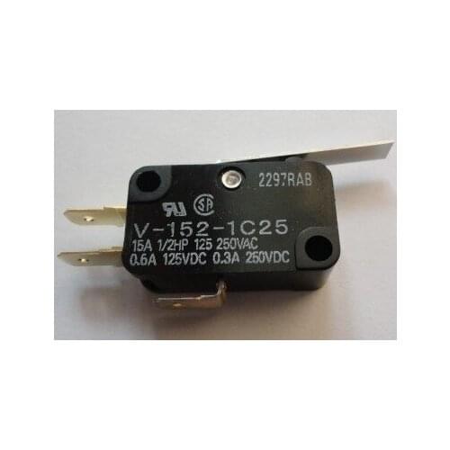 100PCS V-152-1C25 Straight Hinge Lever AC DC Micro Switch