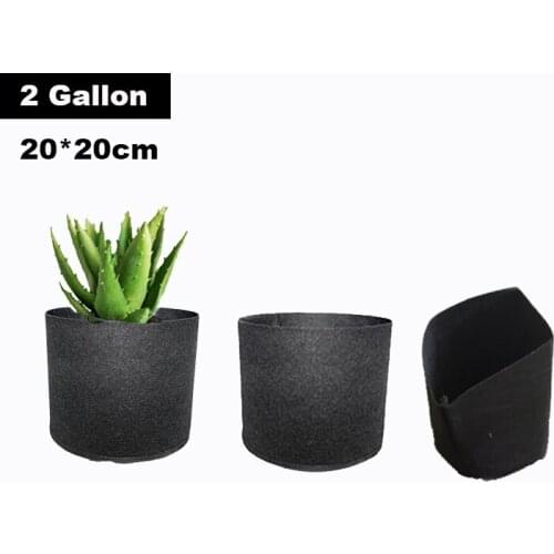 2 Gallon Plant Grow Bag Breathable Garden Growing Tree Pots Vegetable Potato Strawberry Planter Fabric Planting Pot