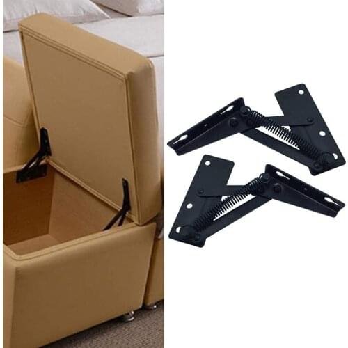 2Pcs 125x43.5mm Sofa Bed Bedding Adjustable Angle Mechanism Hinge Hardware Black ​*100% Brand New And High Quality
