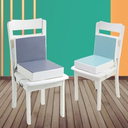 2 Pcs/Set Baby High Chair Booster Children Increased Seat Pad Waterproof PU Leather Toddler Dining Chair Cushion