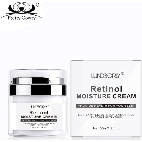 LUNDBORLY 3Pcs Retinol Face Cream Brighten Skin Tone Anti-wrinkle Anti-aging Shrink Pores Reduce Fine Lines Skin White