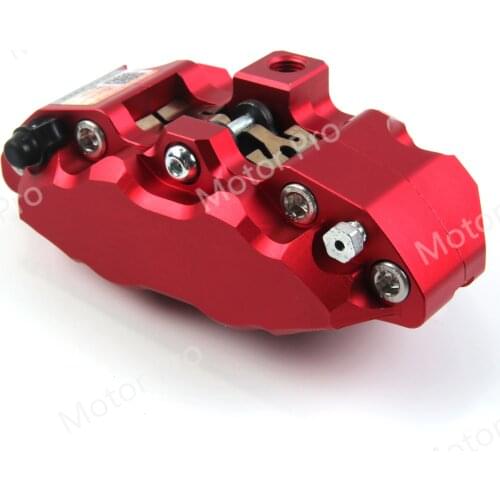 4 Piston Motorbike Brake Caliper for HONDA YAMAHA SUZUKI YAMAHA Dirt Bike Scooter CNC Aluminum Universal Motorcycle Accessories