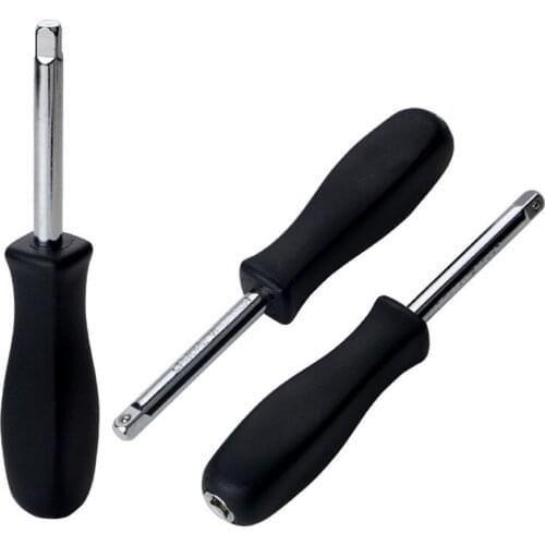 6.3mm Bottom Hole Connection Handle Socket Wrench Tool Small Square Rod Spinner 1/4 Dual-purpose Socket Wrench With