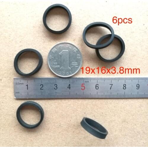 6pcs 19*16*3.8mm wheel shock absorber for belt pulley cassette deck audio recorder cassette pinch roller Stereo player