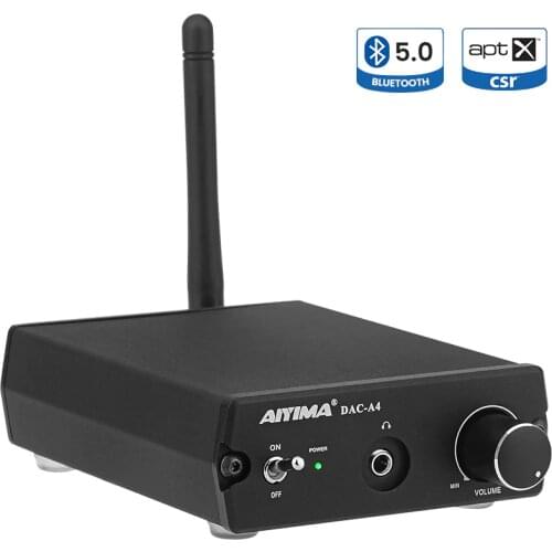 AIYIMA Audio Decoder DAC ES9038 CSR8675 Car Bluetooth Adapter APTX HD LDAC Stereo Headphone Amplifier 24Bit 96KHz USB Coaxial