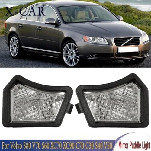 Car Front Door Rear View Mirror Down Light Puddle Light for Volvo S40 S60 S80 V50 V70 C30 XC70 XC90 31217838 31217839