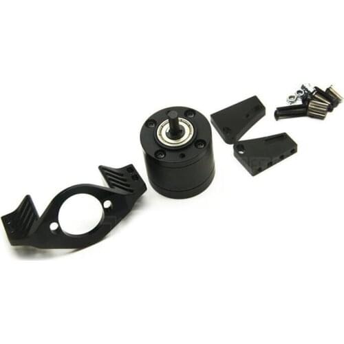 Free Shipping 1 Set 1/10 RC Crawler Car D90 Transmission Metal Gear Box 1/5 Planetary Gearbox With Motor Gear Spare Parts