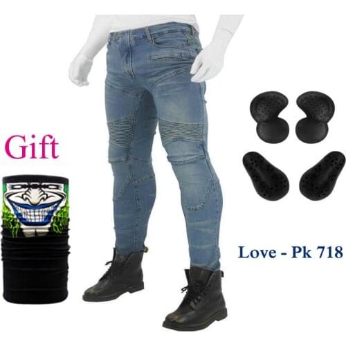 PK718 pants Motorcycle Pants Men Moto Jeans Protective Gear Riding Touring Motorbike Trousers Motocross Pants with Hip pads