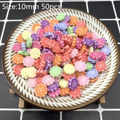 50pcs 10mm Acrylic Beads Earrings Necklace Accessories Beads For Jewelry Making DIY Jewelry Necklace Accessories#10