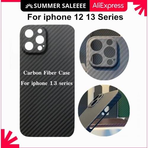 Biipaer 100% Real Pure Carbon Fiber Phone Case For iphone 12 pro Ultra-thin Anti-Fall Hard Cover For iphone 12 pro Max 12