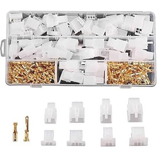 GTBL 380Pcs Car Connector and Kit, 2 3 4 6 Pin Car Connector Classification Kit, 2.8 mm Car Connector Kit