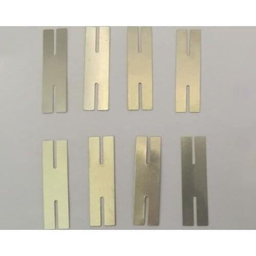 100pcs/lot 0.15x28x8mm H type Nickel Plated Steel Strap Strip Sheets for 18650 battery spot weld