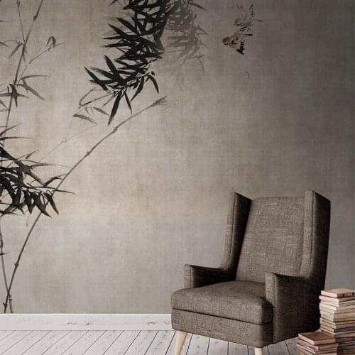 MASAR China design hand-painted wallpaper new Chinese custom mural living room dining room background wall paper Yong Zhu