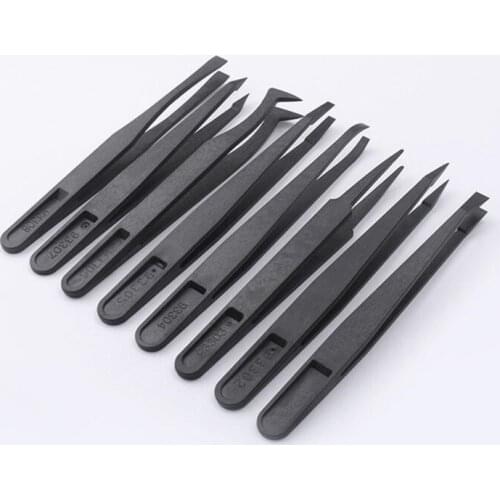 5pcs Jewelry Tool Plier Beading Tool Jewelry Making Bead Work Tools Beaders Tweezers Anti-static Plastic Precision Tools DIY
