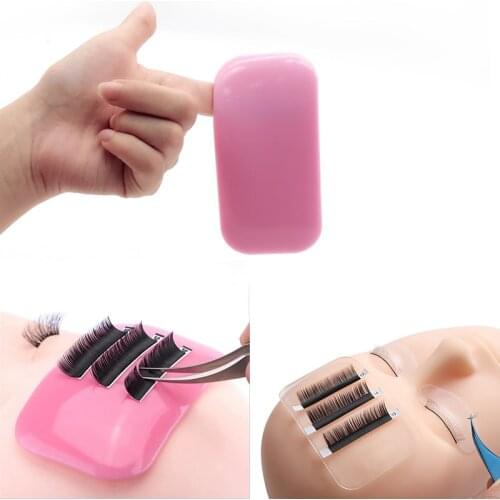 Forehead Sticker Pad Silicone Planting Graft Eyelash Extension Glue Tray Stand Pallet Pad Lash Tray Reusable Holder Makeup Tool