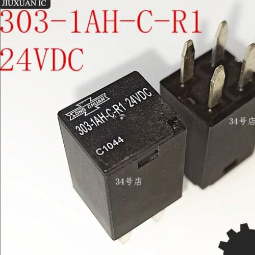 5pcs/lot 100% original genuine relay: 303-1AH-C-R1 24VDC Relay for forklift pump truck 4pins
