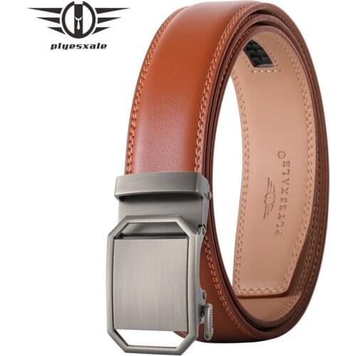 Zinc Alloy Automatic Buckle Male Belt Brown Blue Gray Black White Leather Belts For Men Luxury Business Mens Belts Casual B535