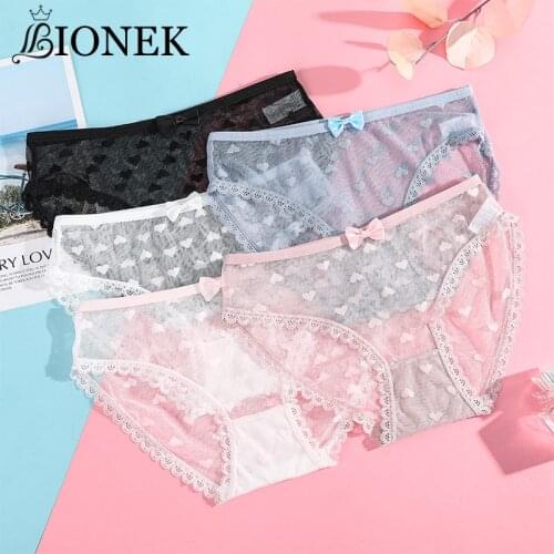 Sexy Lace Panties For Women Breathable Comfort Lingerie Female Briefs Panty Hollow Out Womens Underpants Low-Rise Underwear