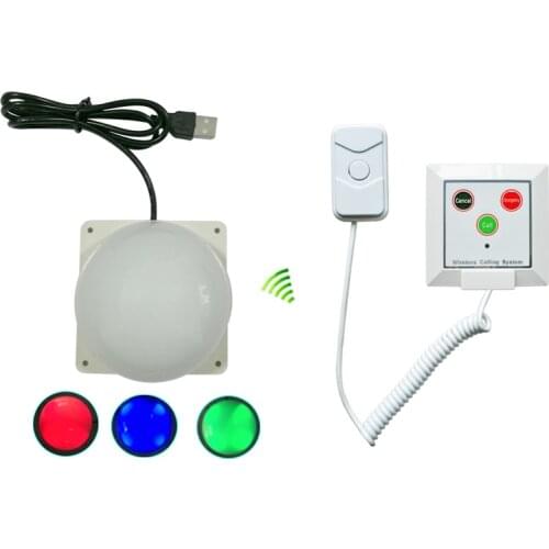 Hospital Patient Calling System 1 corridor light with 1 bell buzzer wireless equipment