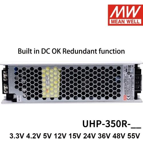 Original Mean Well UHP-350 Series 3.3 4.2 5 12 15 24 36 48 55V Fanless design 350W Slim Type PFC Switching Power Supply Meanwell