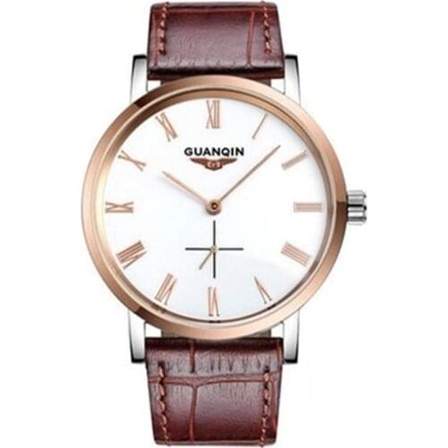 High Quality Original GUANQIN Watch Men 2021 Luxury Brand Mechanical Watch Leather Waterproof Men Sale port Men Watch