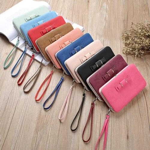 Wallet Women Lady Short Women Wallets Fashion Bow Purses Small Fold PU Leather Female Coin Purse Card Holder