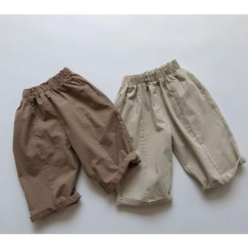 1-6Yrs Spring Autumn Boys Girls Children Pants Kids Baby Pants Casual Kids Pants For Boys Girls Pure Color Pants