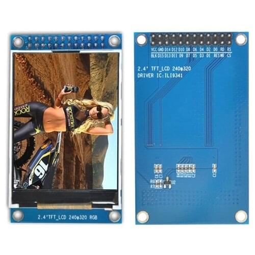 2.4 inch 24PIN TFT LCD Color Screen with Adapter Board ILI9341 Drive IC 16Bit Parallel Interface 240(RGB)*320