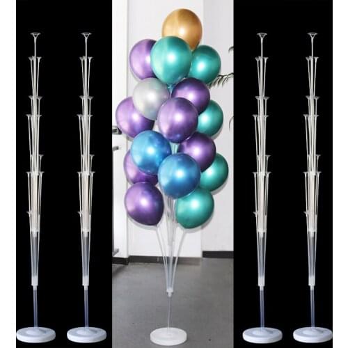1/2Set Happy Birthday Balloons Air Balls Stand Stick Baloon Birthday Party Decoration Kids Adult Ballon Holder Ballons Accessory