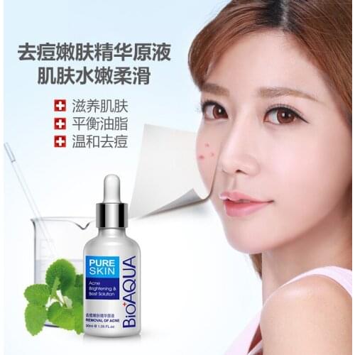 BIOAQUA 30ml Acne Treatment Essence Acne Scar Removal Liquid Acne Spots Facial Skin Care Whitening Moisturizing Face Care