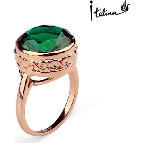 Brand TracysWing Genuine Austria Crystal gold Color Rings for Women healthy Anti Allergies #RG95832