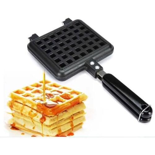 Household Waffle Bake Mold Kitchen Gas Non-Stick Waffle Maker Pan Mould Mold Press Plate Waffle Iron Baking Tools