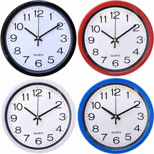 Fashion Simplicity Round Wall Clock Quartz Silent Sweep Movement Bedroom Decor Home For Living Kitchen Clocks Room Fits Off W8W9