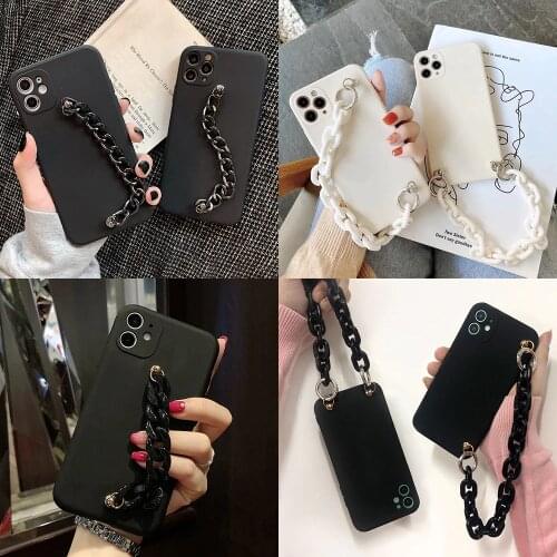Case for VIVO V20 SE V19 V17 Neo V15 Pro V11i V9 V8 Plus V5 Lite IQOO Neo 3 Z1 5 U1 Fashion Bracelet Chain Soft TPU Phone Cover
