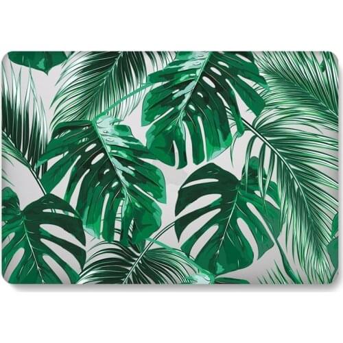 Print Case for Huawei Matebook D14 D15 2020 Green Leaf Matte Clear Laptop Cover for Matebook D 14/D 15 Honor Magicbook Pro 16.1