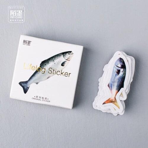 DIY Colorful shaped fish 3D kawaii Stickers Diary Planner Journal Note Diary Paper Scrapbooking Albums PhotoTag 45 in