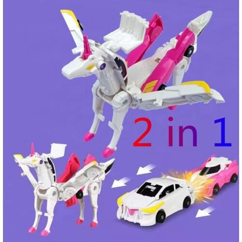Hello Carbot Unicorn Mirinae Prime Series Body robot Kit Toys Models 2 in 1 one Step Model Deformed Car model Children toys
