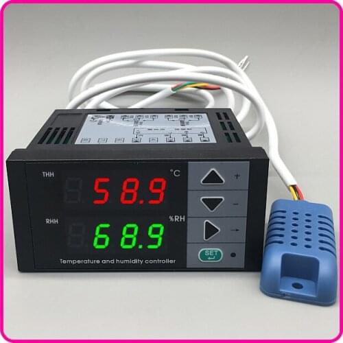 Digital display temperature and humidity controller, temperature and humidity controller, farm temperature and humidity meter, 9