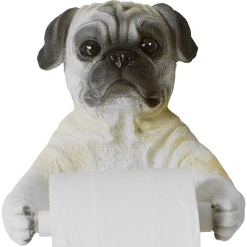 Creative tissue holder cartoon cute wall hanging household toilet paper roll paper rack without punching