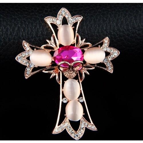 Personality Cross Brooch Jewelry For Women/men Fashion Jewelry Brooch Pins Metal Scarf Wedding Gift Diy Jewellery Accessories