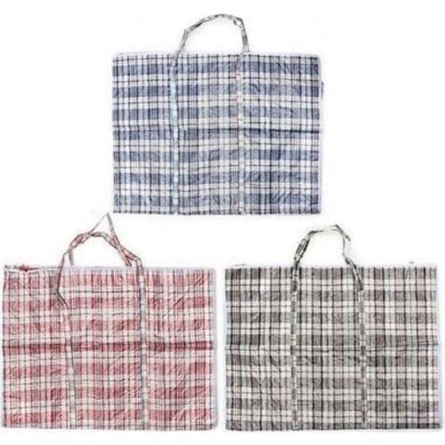 Small Laundry Bags Zipped Reusable Large Strong Shopping Storage Bag Random Color Luggage Organizer Hanging Organizer 60XX