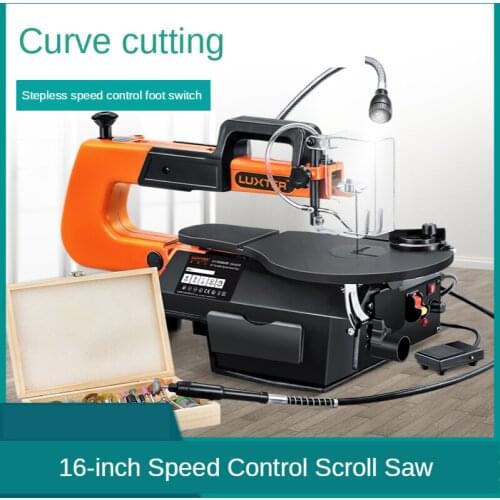 16 inch mini small pull flower saw desktop jig saw chainsaw woodworking tools table saw home decoration electric dust-free wire
