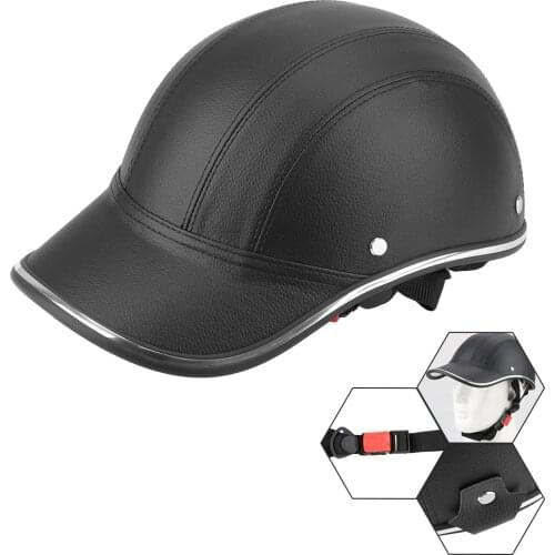 Half Face Vintage Summer Cap Baseball Cap Style Safety Hard Hat Motorcycle Half Helmet For Cafe Racer Chopper Scooter