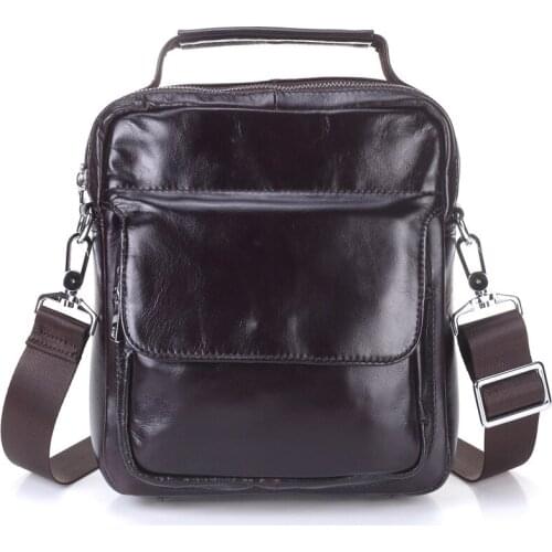 Genuine Leather Mens Bags Vintage Cow Leather Bag Brand Designer Crossbody Bag Men Messenger Bag 2017 PT1204