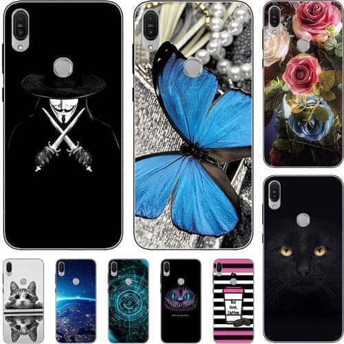 Soft Phone Case For ASUS Zenfone Max M1 ZB555KL Relief Cartoon Case Animal Cat Cover Coque Funda Bag Back Shell