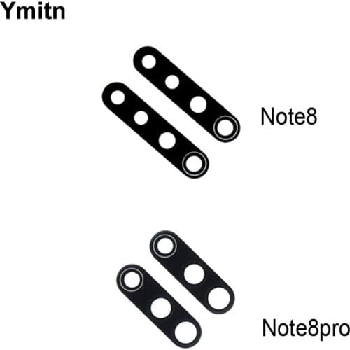 2Pcs New Ymitn Housing Back Camera glass Lens Cover with adhesive replacement For Xiaomi RedMi hongmi Note 8 Note8 Note8 Pro