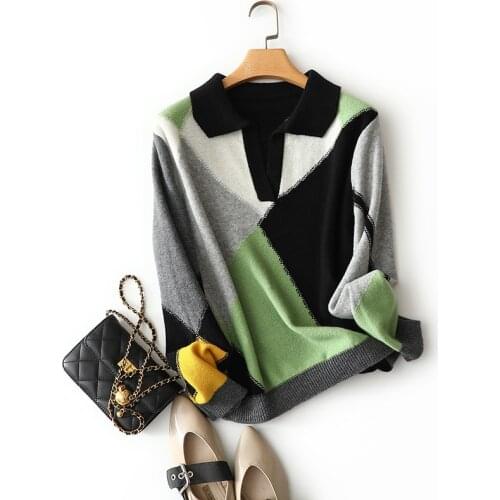 2020 autumn winter new styles cashmere wool designers sweater female knitted europe fashion chic pullovers for ladies