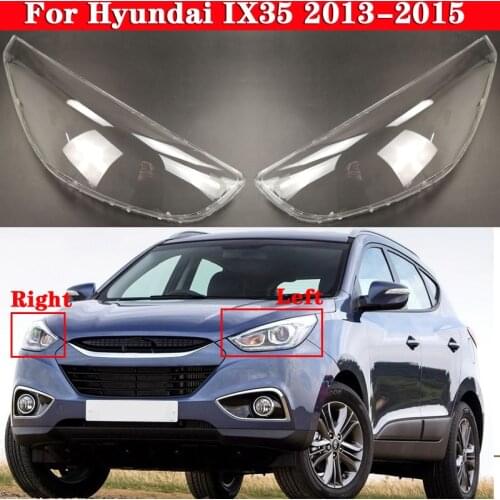 Car front Headlight cover For Hyundai IX35 2013-2015 Car Front headlamps transparent lampshades lamp shell