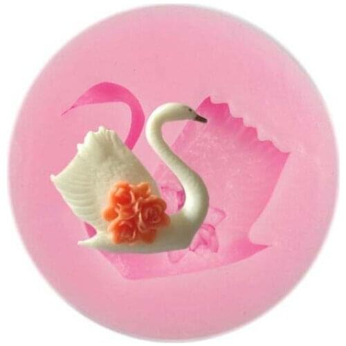 Goose Turn Sugar Silicone Cake Decoration Chocolate Mould Soap Mold Baking Tools Free Shipping Hot Sale DIY Gift